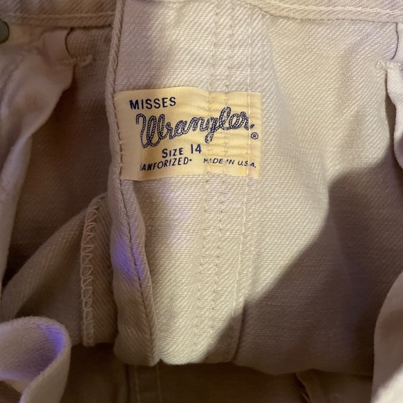 Wrangler Cream Jean Shorts for Women - Picture 2 of 3